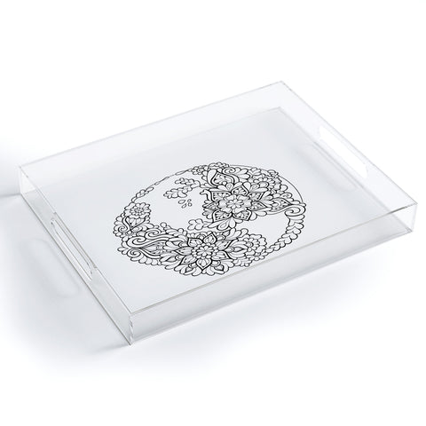 MadisonsDesigns World Mandala Acrylic Tray