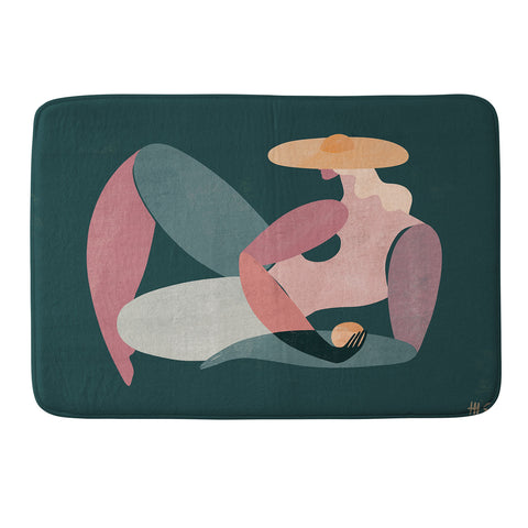 Maggie Stephenson Abstract Figure I Memory Foam Bath Mat