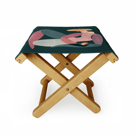 Maggie Stephenson Abstract Figure I Folding Stool
