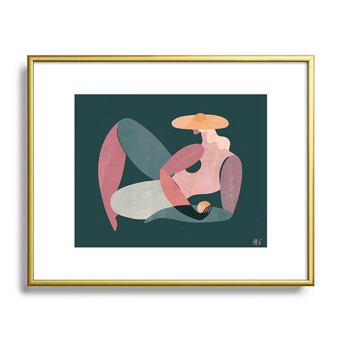 Maggie Stephenson Abstract Figure I Metal Framed Art Print