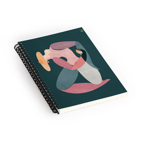 Maggie Stephenson Abstract Figure I Spiral Notebook