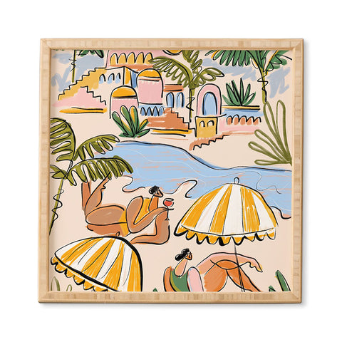 Maggie Stephenson Amalfi Coast Italy color Framed Wall Art