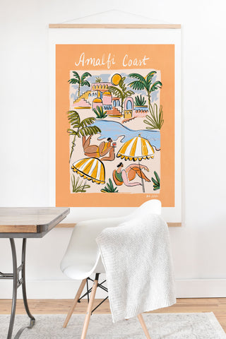 Maggie Stephenson Amalfi Coast Italy color Art Print And Hanger
