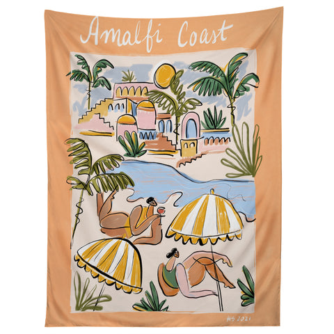 Maggie Stephenson Amalfi Coast Italy color Tapestry