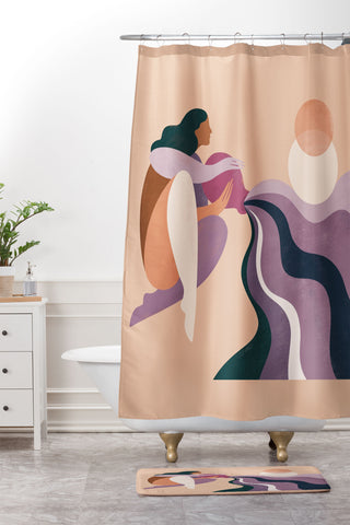 Maggie Stephenson Aquarius 2 Shower Curtain And Mat