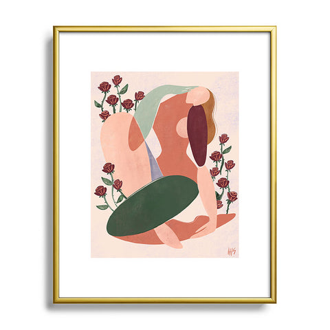 Maggie Stephenson But first love yourself Metal Framed Art Print