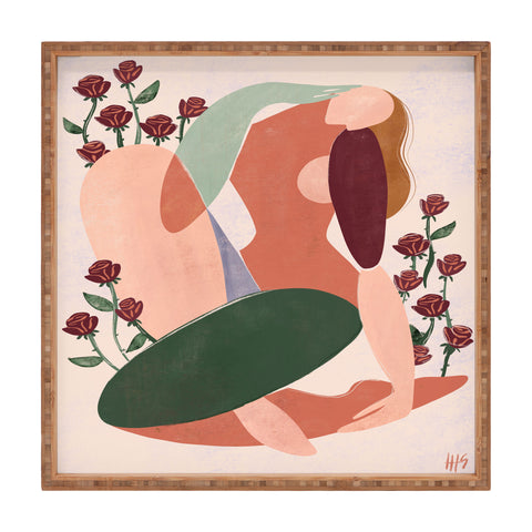 Maggie Stephenson But first love yourself Square Tray