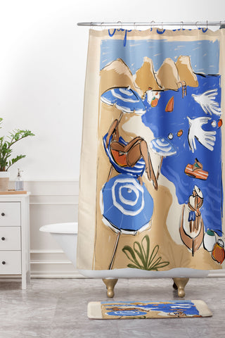 Maggie Stephenson Capri Italia Shower Curtain And Mat
