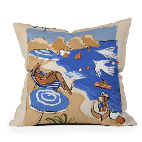 Maggie Stephenson Capri Italia Throw Pillow