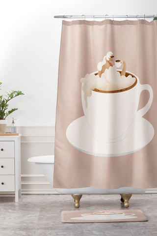 Maggie Stephenson Depresso Shower Curtain And Mat