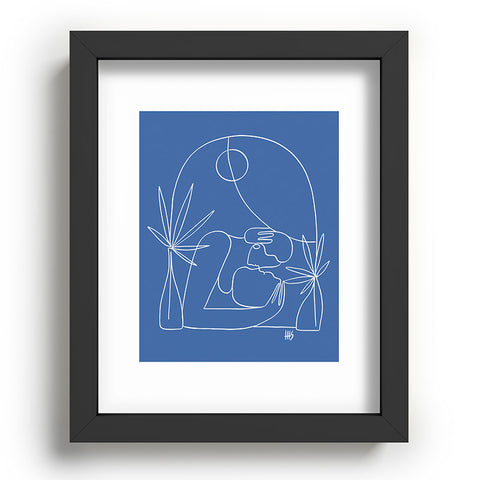 Maggie Stephenson Dreamers no4 classic blue Recessed Framing Rectangle