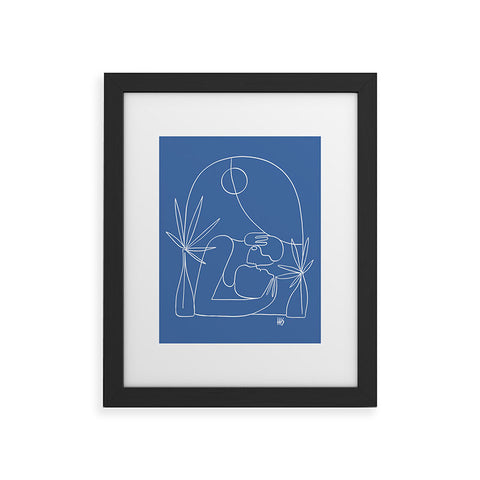 Maggie Stephenson Dreamers no4 classic blue Framed Art Print