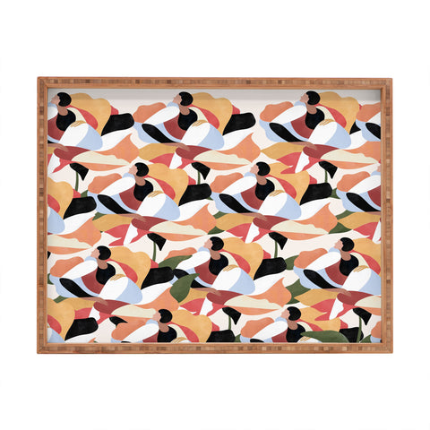 Maggie Stephenson Flower muster Rectangular Tray