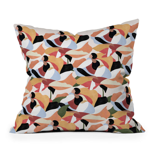 Maggie Stephenson Flower muster Throw Pillow