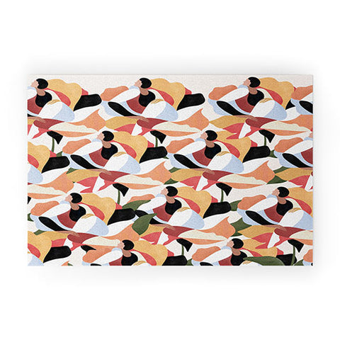 Maggie Stephenson Flower muster Welcome Mat