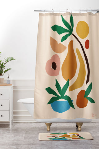 Maggie Stephenson Fruit salad I Shower Curtain And Mat