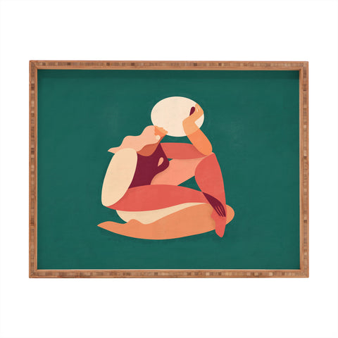 Maggie Stephenson How the sun loves the moon Rectangular Tray