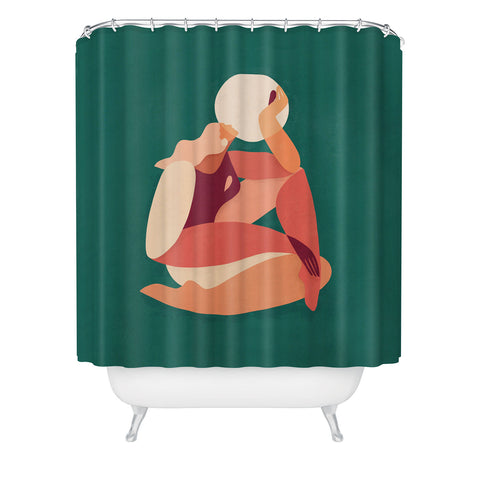 Maggie Stephenson How the sun loves the moon Shower Curtain