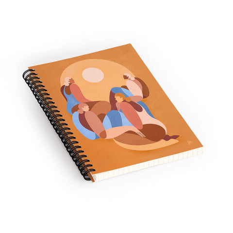 Maggie Stephenson In the heat of summer Spiral Notebook