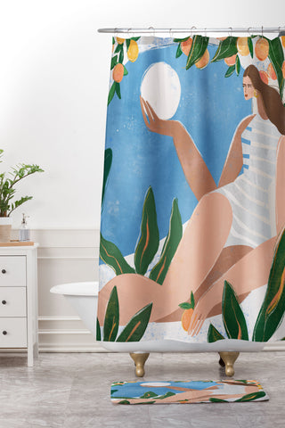 Maggie Stephenson Indoor garden Shower Curtain And Mat