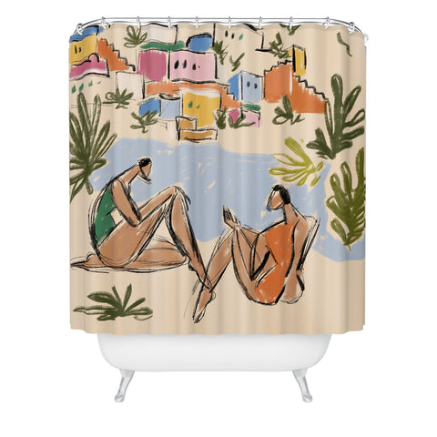 Maggie Stephenson Italian Riviera Shower Curtain