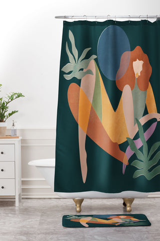 Maggie Stephenson Leo 2 Shower Curtain And Mat