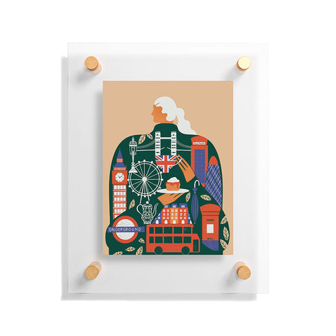 Maggie Stephenson London Afternoon Tea Floating Acrylic Print