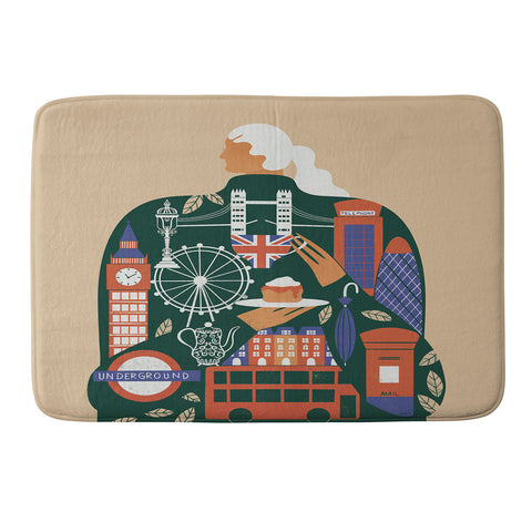 Maggie Stephenson London Afternoon Tea Memory Foam Bath Mat
