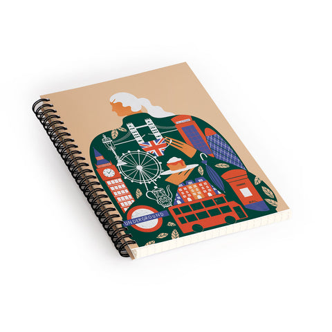 Maggie Stephenson London Afternoon Tea Spiral Notebook