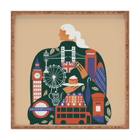 Maggie Stephenson London Afternoon Tea Square Tray