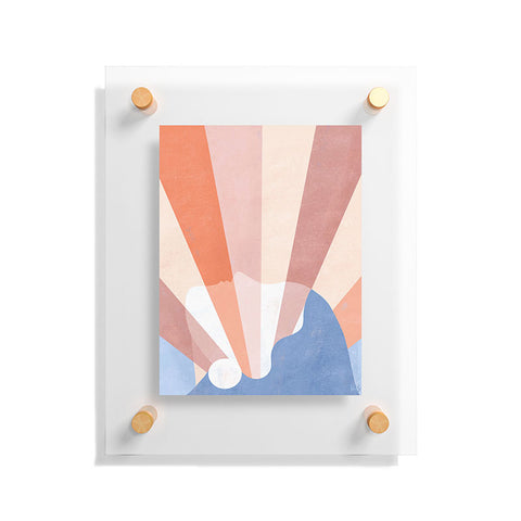 Maggie Stephenson Look at the bright side Floating Acrylic Print