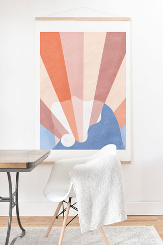 Maggie Stephenson Look at the bright side Art Print And Hanger