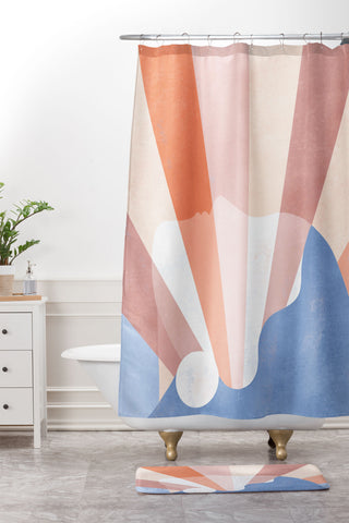 Maggie Stephenson Look at the bright side Shower Curtain And Mat