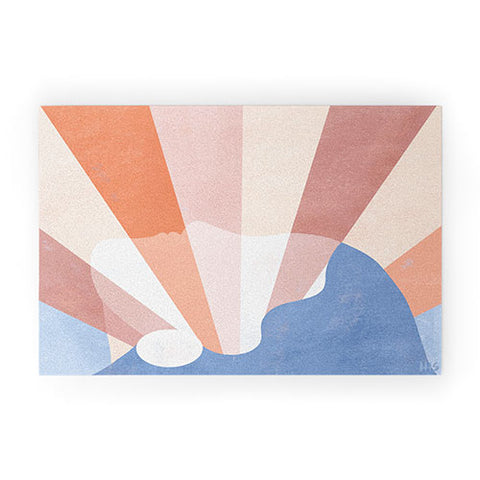 Maggie Stephenson Look at the bright side Welcome Mat