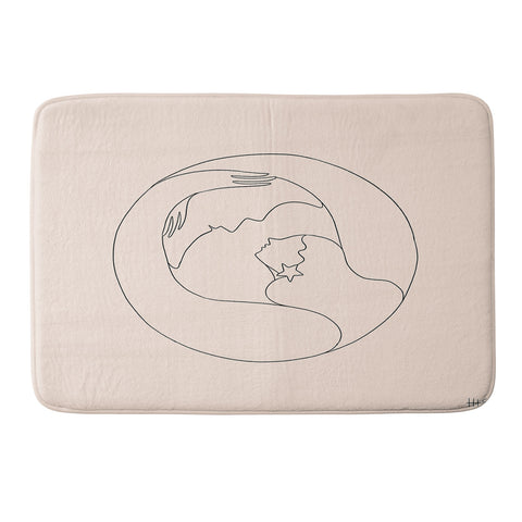 Maggie Stephenson Moon lover Memory Foam Bath Mat