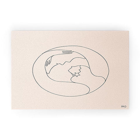 Maggie Stephenson Moon lover Welcome Mat