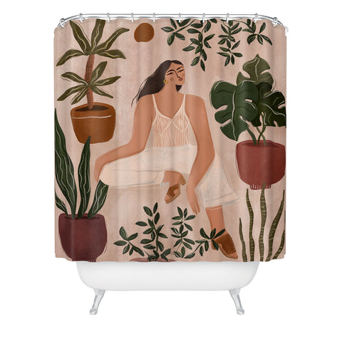 Maggie Stephenson One is good more is better Shower Curtain