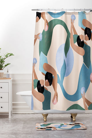 Maggie Stephenson Pisces 2 Shower Curtain And Mat