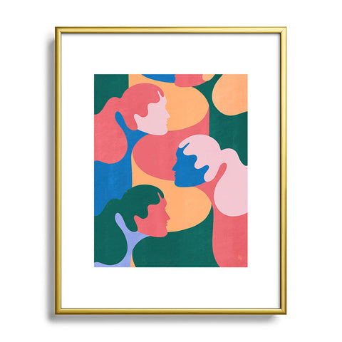 Maggie Stephenson Shape Play 3 Metal Framed Art Print