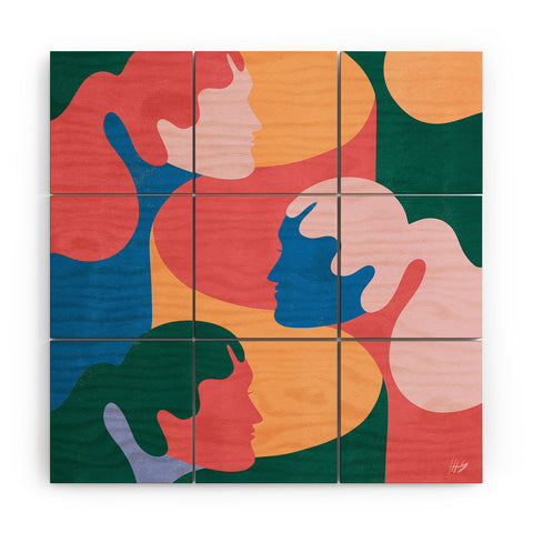 Maggie Stephenson Shape Play 3 Wood Wall Mural