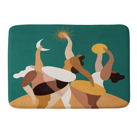 Maggie Stephenson The moon always changes so can we Memory Foam Bath Mat