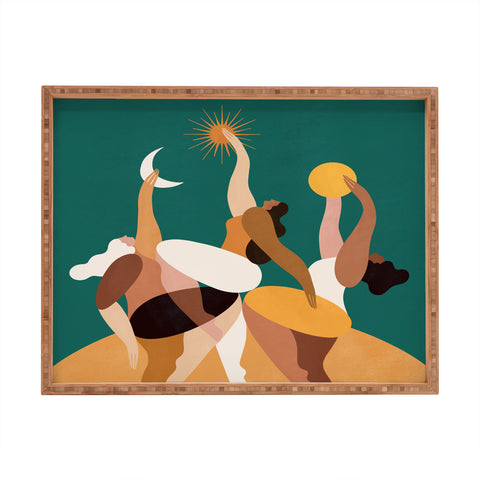 Maggie Stephenson The moon always changes so can we Rectangular Tray