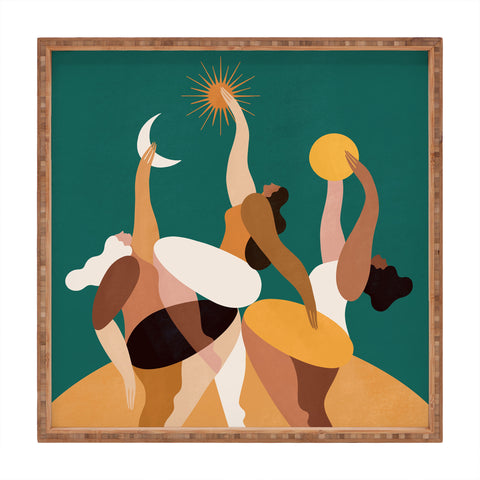 Maggie Stephenson The moon always changes so can we Square Tray