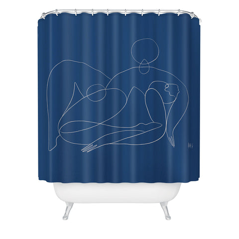 Maggie Stephenson tidal wave Shower Curtain