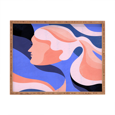 Maggie Stephenson Waves of change Rectangular Tray