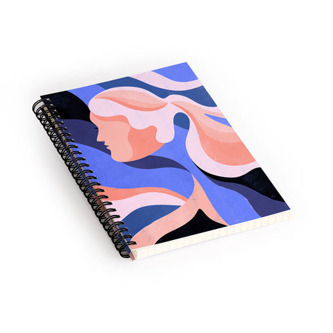 Maggie Stephenson Waves of change Spiral Notebook