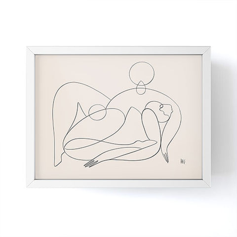 Maggie Stephenson Waves sunlight Framed Mini Art Print