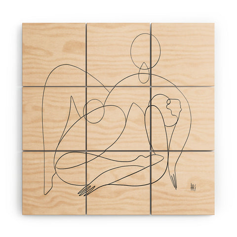 Maggie Stephenson Waves sunlight Wood Wall Mural