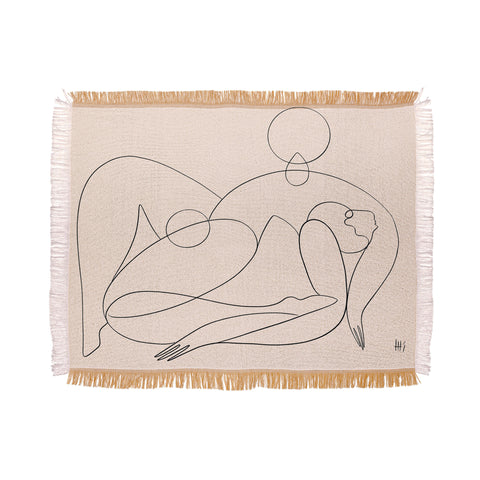 Maggie Stephenson Waves sunlight Throw Blanket