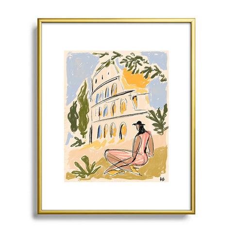 Maggie Stephenson When in Rome I Metal Framed Art Print